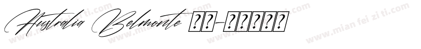 Australia Belmonte 字体字体转换